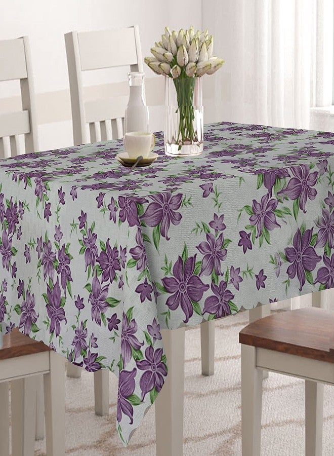Wings Star Dining Table Cover for 6 to 8 Seater, 60 x 90 inch Size, Waterproof and Dustproof (Purple , 60x90 inch- 6-8 Seater) - Image 1